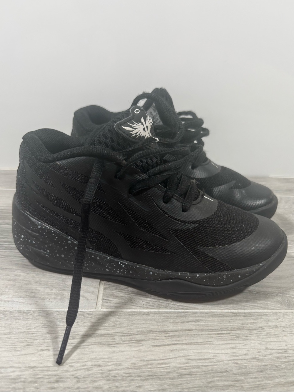 Puma MB.01 LaMelo Ball Iridescent Black Basketball Shoes Kids 13C